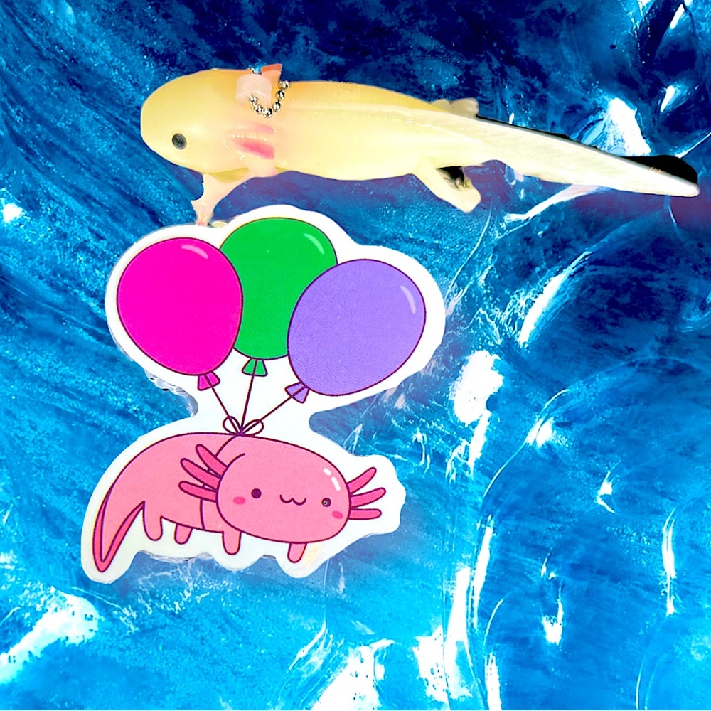 BALOONalotl Axolotl Crazy Trending WaterProof Single Decor Accent Sticker